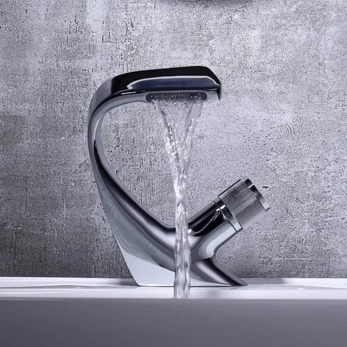 hudor robinet de lavabo sur plage Chrome - vue complémentaire 2 sur 6