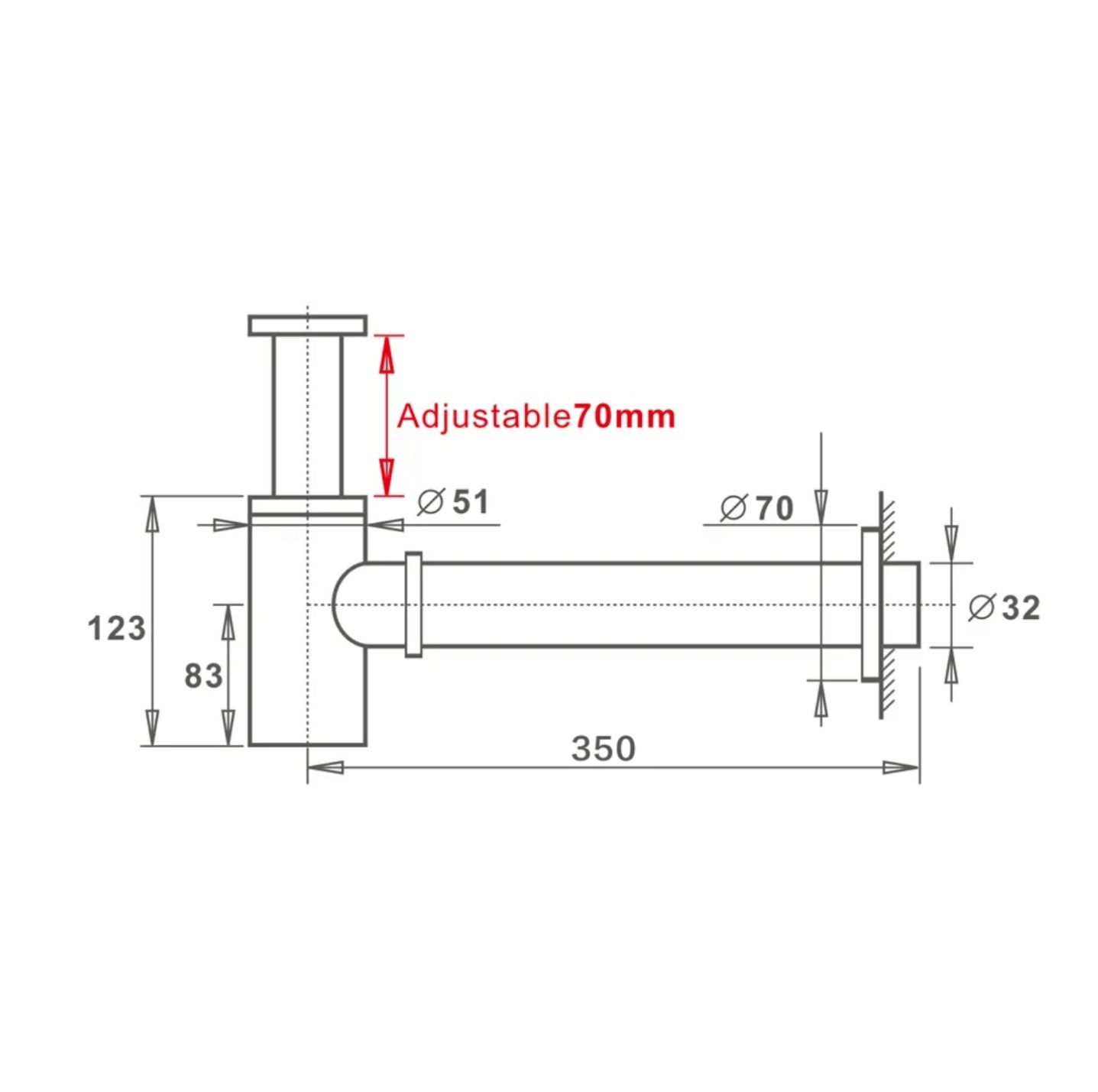 SIPHON 007 CHROMÉ 100% EN LAITON COLLECTION ERYMANTHE