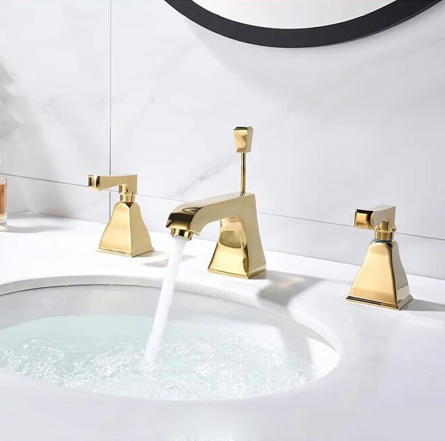 ROBINET DE LAVABO SUR PLAGE 018 EN LAITON DORÉ BROSSE COLLECTION SCAMANDRE