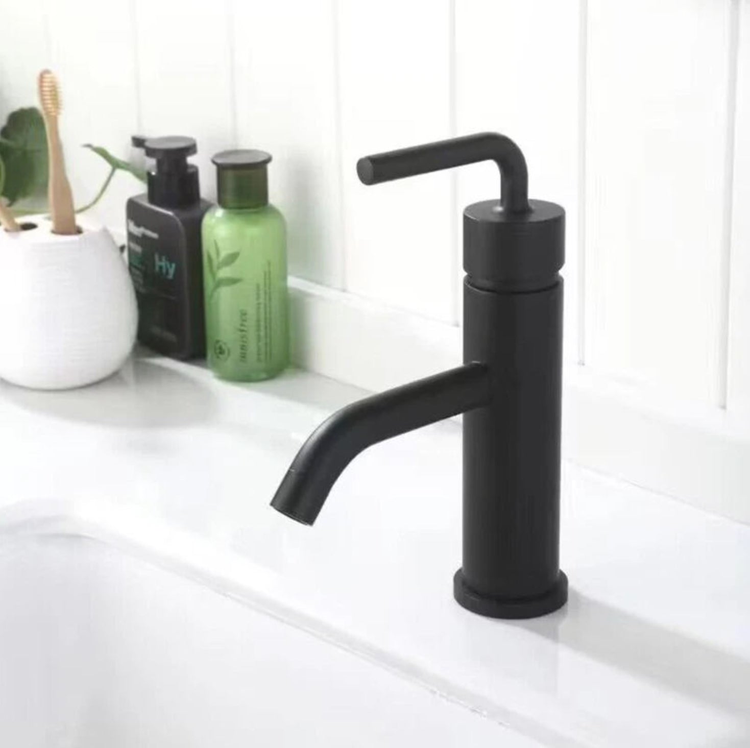 ROBINET DE LAVABO SUR PLAGE B206 noir mat COLLECTION Céphise