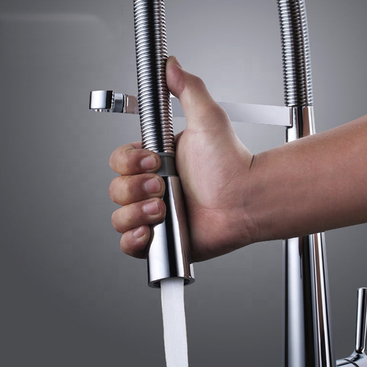 Robinet de cuisine 401 en laiton chromé collection Erymanthe