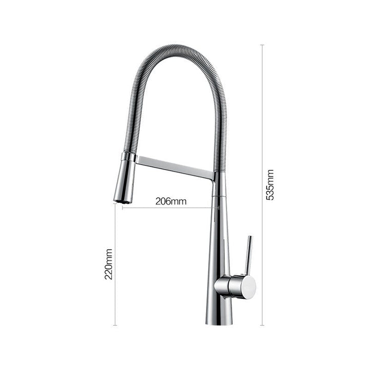 Robinet de cuisine 401 en laiton chromé collection Erymanthe