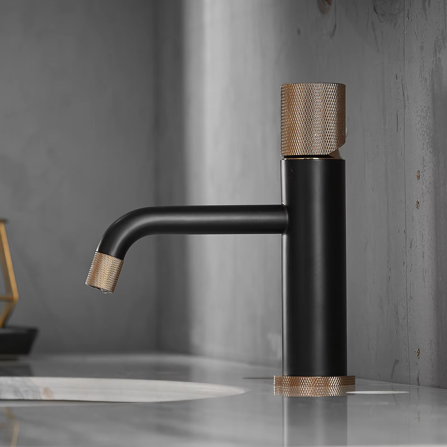 ROBINET DE LAVABO SUR PLAGE 80306BRG EN LAITON DORÉ COLLECTION PÉNÉE