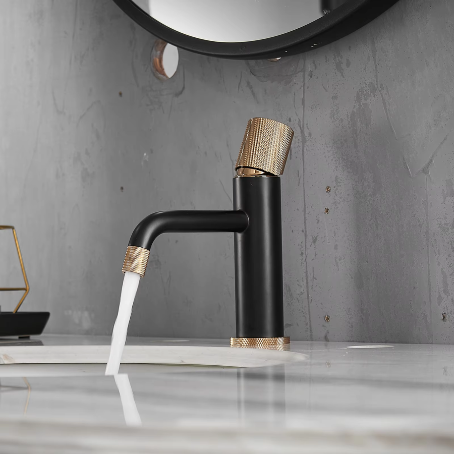 ROBINET DE LAVABO SUR PLAGE 80306BRG EN LAITON DORÉ COLLECTION PÉNÉE