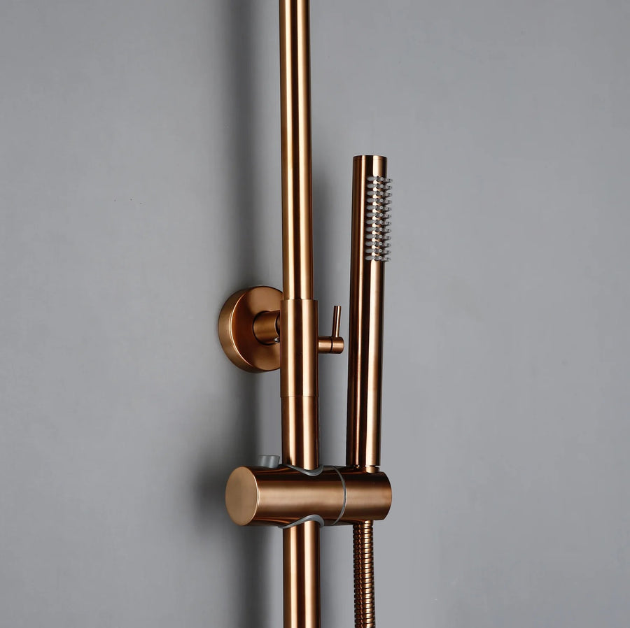 COLONNE DE DOUCHE THERMOSTATIQUE EN LAITON ROSÉ DORÉ (CUIVRE) SC418 COLLECTION PENEE