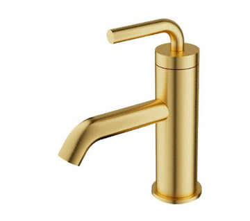 ROBINET DE LAVABO SUR PLAGE B206 DORÉ BROSSÉ COLLECTION SCAMANDRE