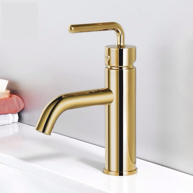 ROBINET DE LAVABO SUR PLAGE B206 DORÉ BROSSÉ COLLECTION SCAMANDRE