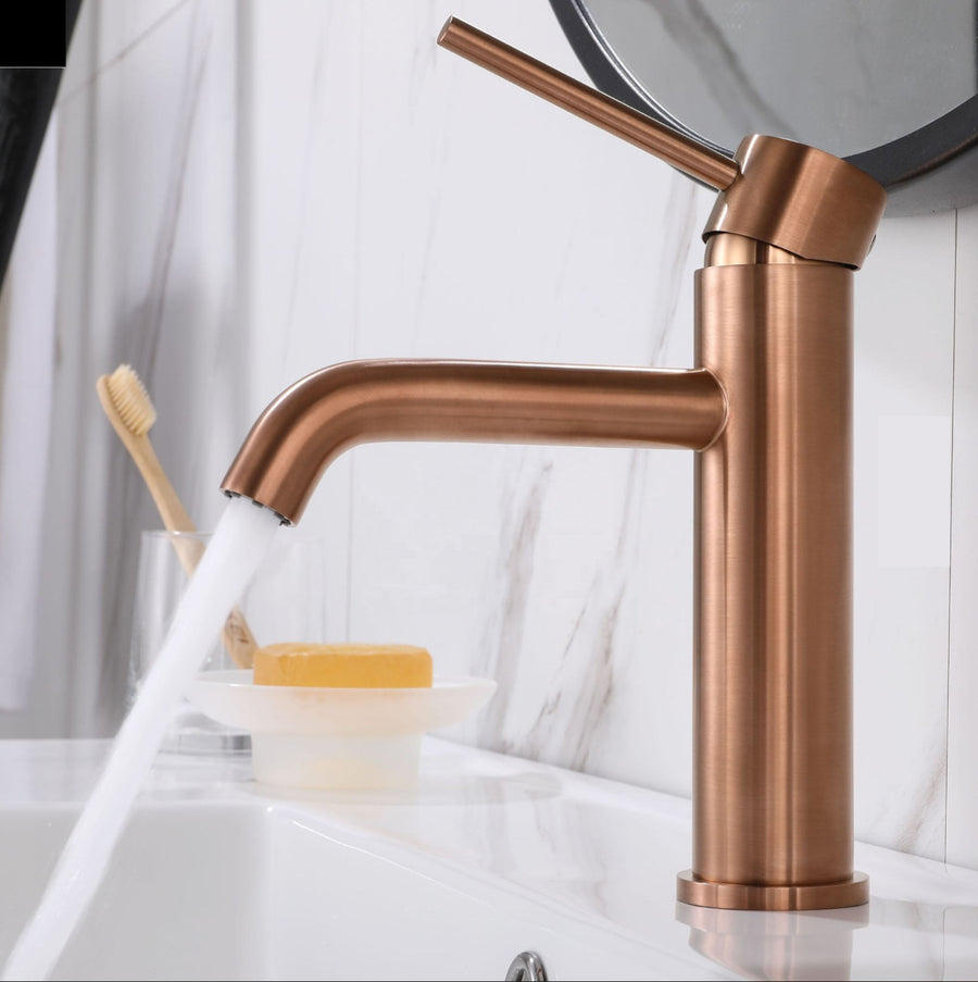 ROBINET DE LAVABO SUR PLAGE B205 ROSE DORÉ COLLECTION PÉNÉE