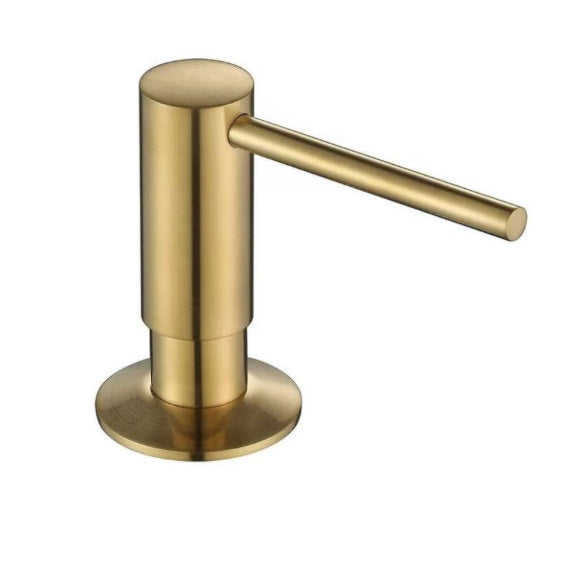 002B SOPORTE DISPENSADOR DE JABÓN DE LATÓN DORADO COLECCIÓN HALYS