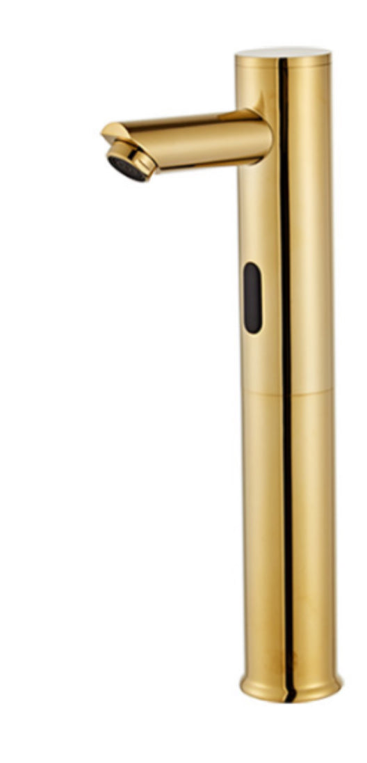 GRIFO DE LAVABO INFRARROJOS 019 ORO CEPILLADO COLECCIÓN SCAMANDRE