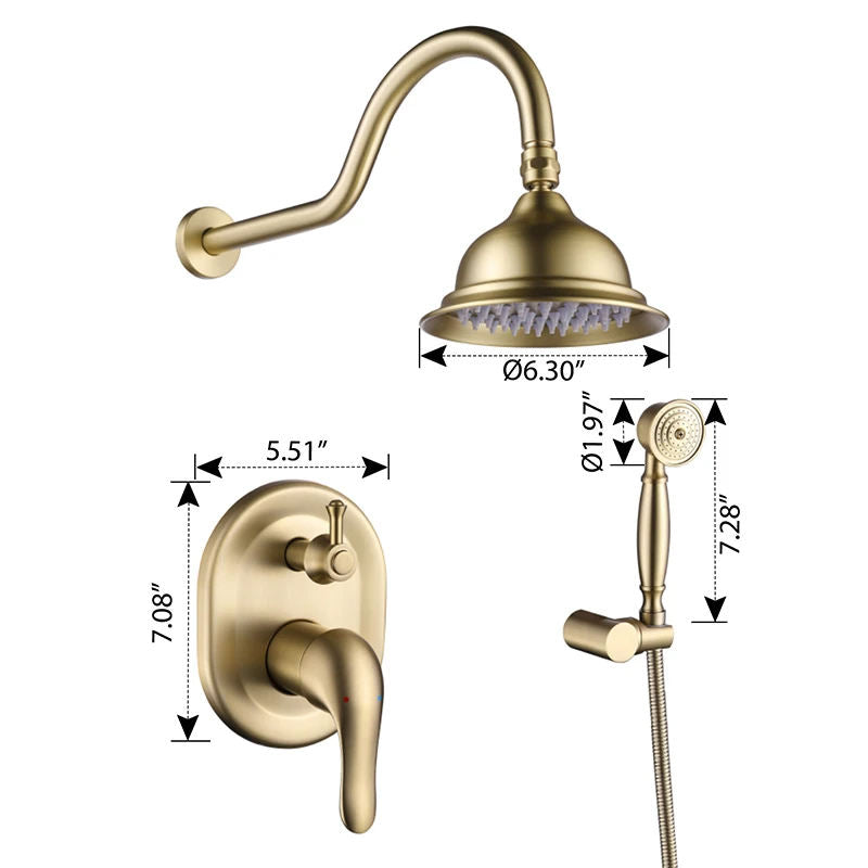 Composition de douche encastrée SC005 collection Scamandre
