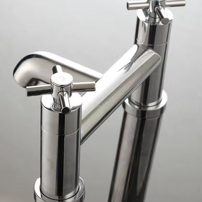 ROBINET DE BAIGNOIRE AU SOL B0625-1 EN LAITON CHROMÉ COLLECTION ERYMANTHE