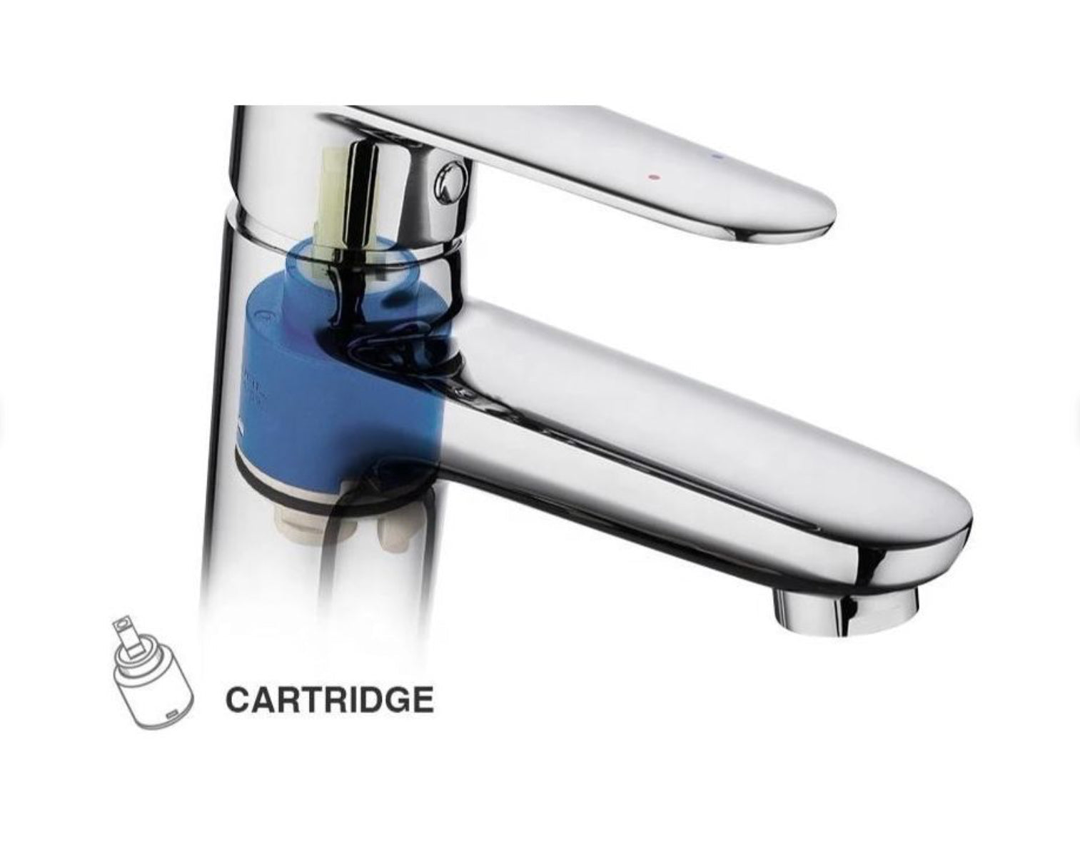 Robinet Lavabo sur plage Monobloc Enipée Chromé — Design HUDOR