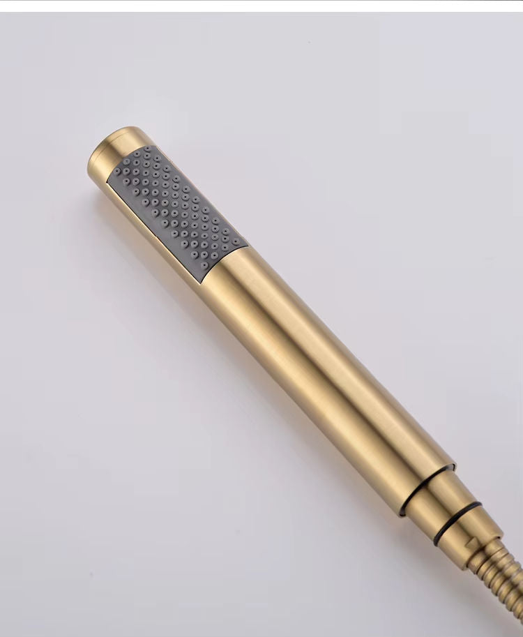 Floor Mounted Bathtub Faucet 007 Brushed Gold Scamandre Collection