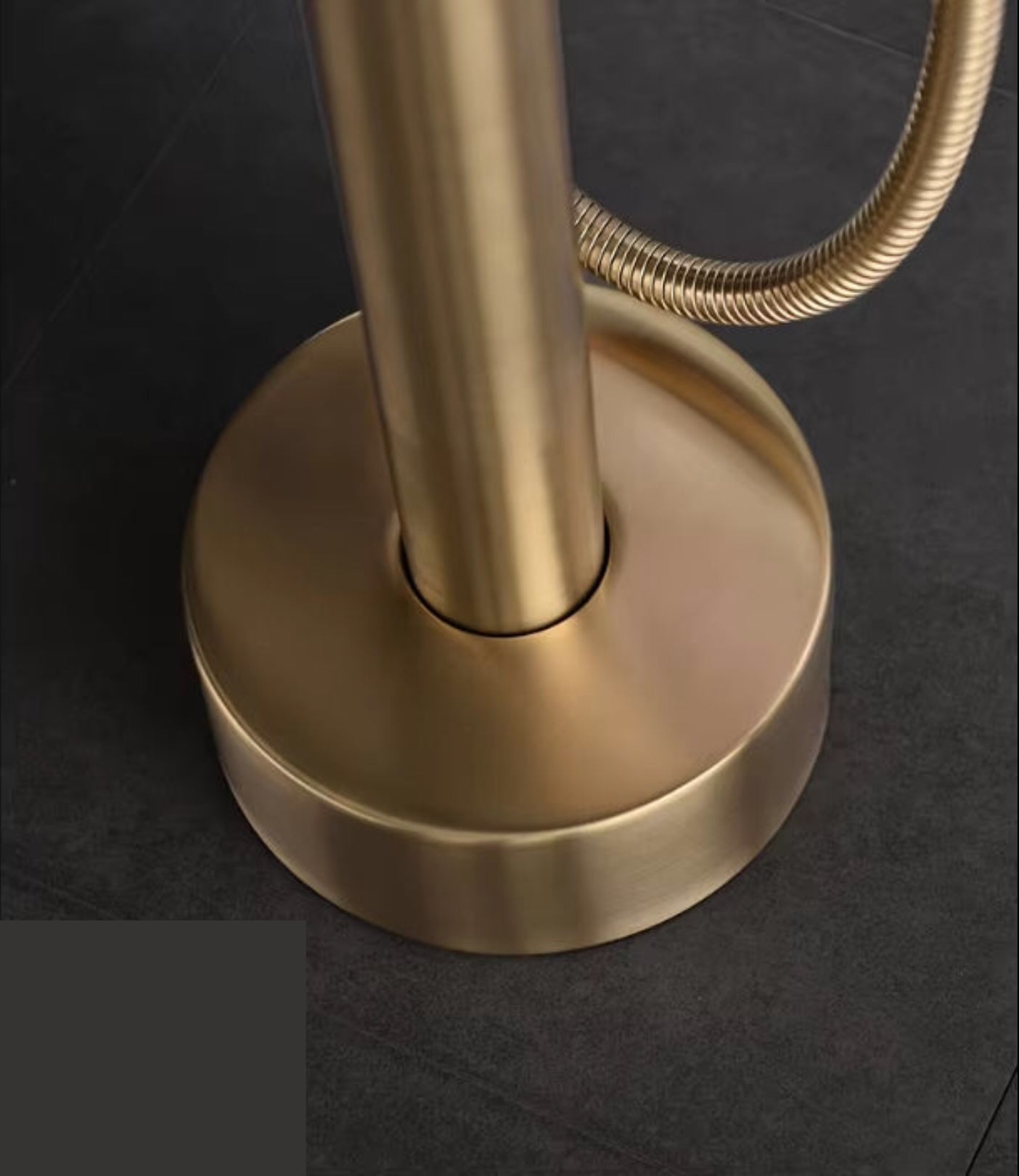 Floor Mounted Bathtub Faucet 007 Brushed Gold Scamandre Collection