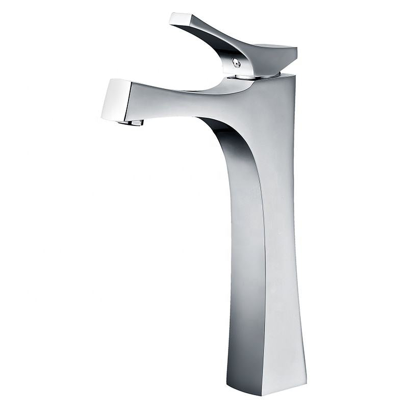 Grifo de lavabo alto 206 en latón cromado de la colección Enipée 