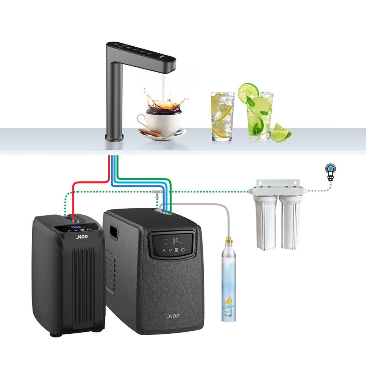 Robinet de cuisine électronique multifonctions TB01 collection Eas