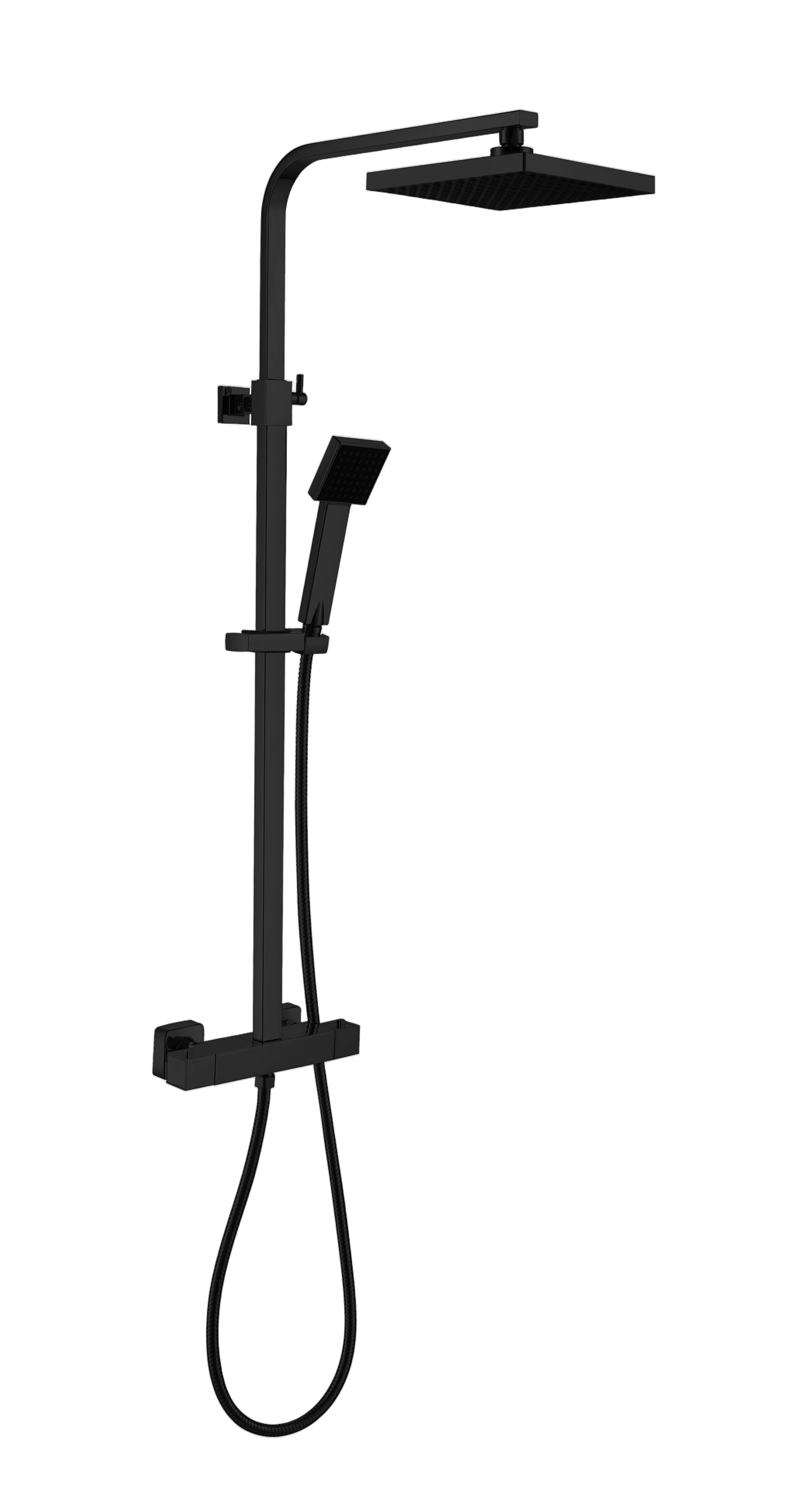 COLONNE DE DOUCHE SC428 EN LAITON NOIR COLLECTION Alphée