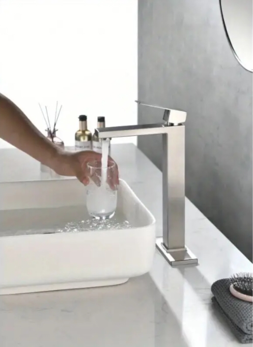 ROBINET DE LAVABO SURELEVE EN LAITON CHROME COLLECTION ENIPEE
