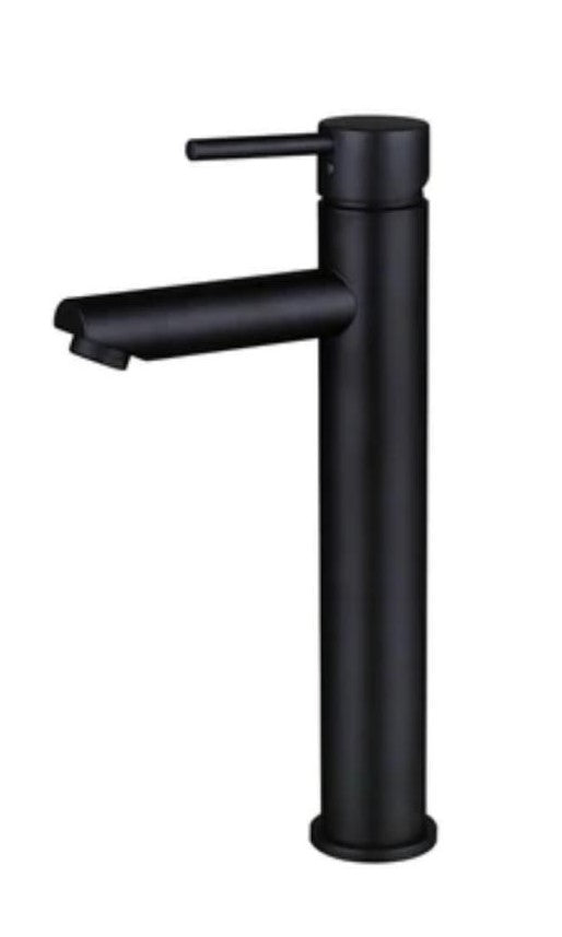 Robinet de lavabo surélevé en laiton noir mat 02215B collection Céphise