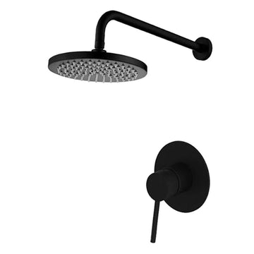 composition de douche murale noir