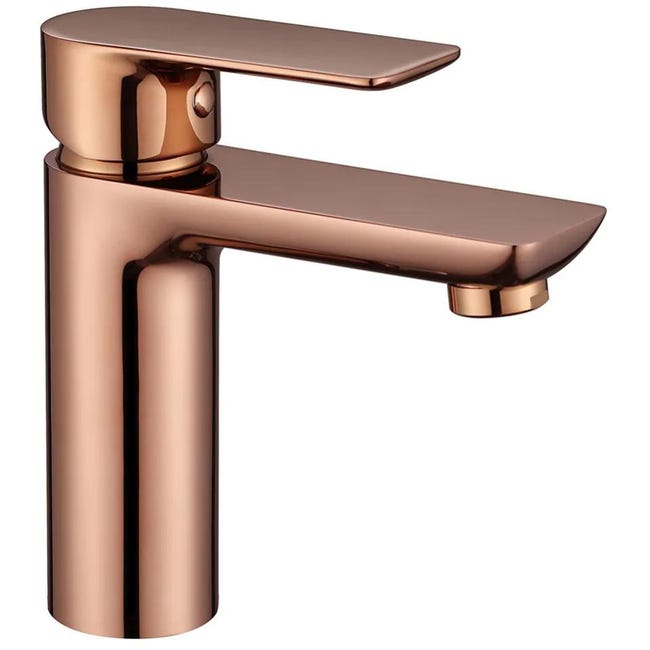 ROBINET DE LAVABO SUR PLAGE 055 EN LAITON ROSE DORE COLLECTION PENEE