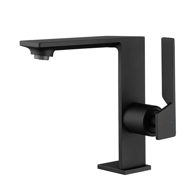 Grifo de lavabo negro 009 en latón negro de la colección Céphise