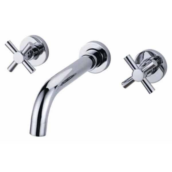 Grifo de lavabo de pared colección Erymanthe 532 en latón cromado 