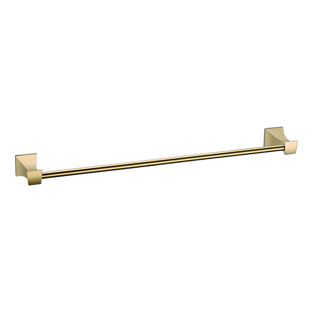 TOWEL HOLDER 002 IN GOLD COLOR 100% BRASS Halys COLLECTION