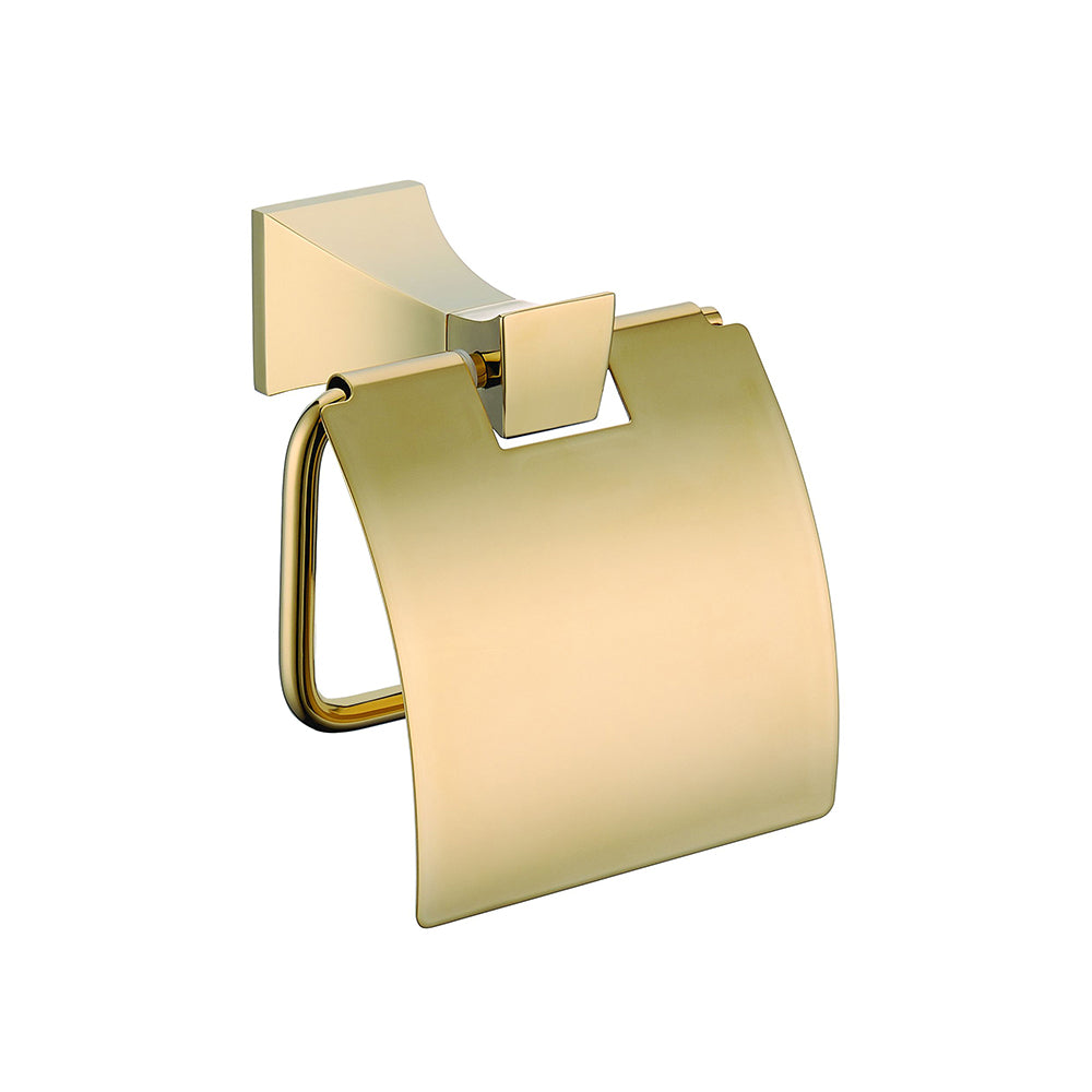 Toilet paper holder 002 Gold BRASS HALYS COLLECTION