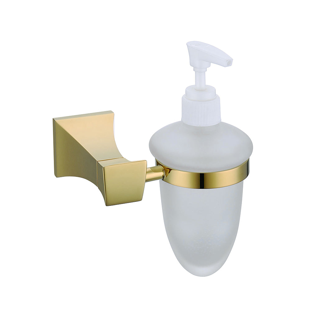 SOAP DISPENSER HOLDER 002 GOLD BRASS HALYS COLLECTION