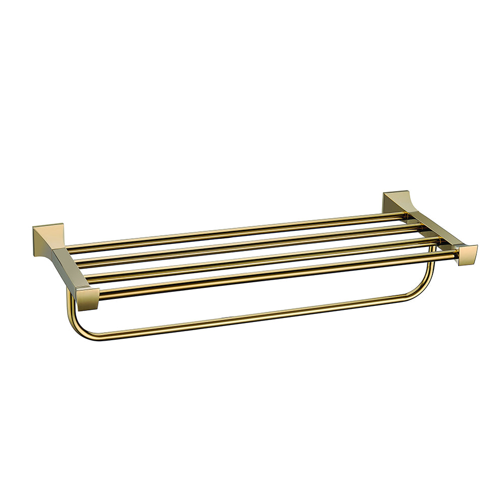 Multiple TOWEL RACK 002 IN GOLDEN COLOR 100% BRASS HALYS COLLECTION
