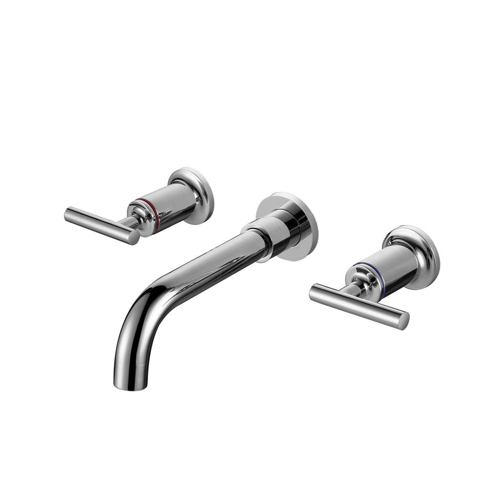 Grifo de lavabo de pared colección Erymanthe 201 en latón cromado 