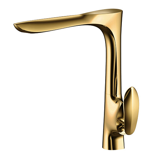 Robinet de cuisine 02916G en laiton doré collection Halys