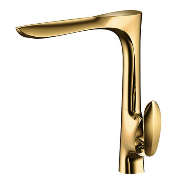 ROBINET DE LAVABO SURELEVE 02916G2 EN LAITON DORÉ COLLECTION HALYS