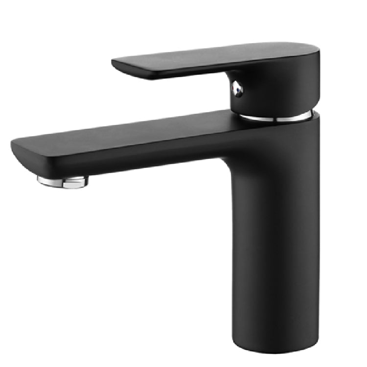 Grifo para lavabo de sobre encimera 055 en latón negro, colección Cephis