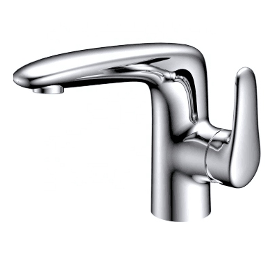 Grifo para lavabo de sobre encimera cromado de la colección Erymanthe 45