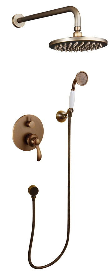 Composition de douche encastrée SC21 bronze collection Pénée
