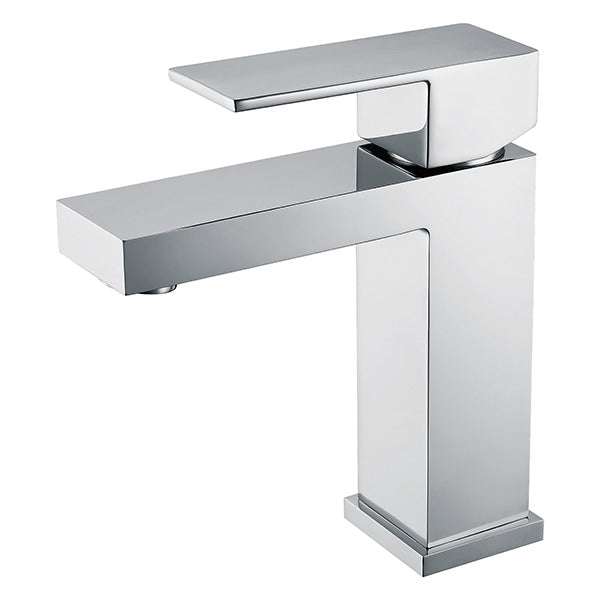 Grifo para lavabo de repisa 013 en latón cromado de la colección Enipée 
