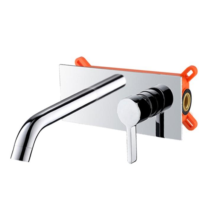 Grifo de lavabo de pared colección Erymanthe 303 en latón cromado 