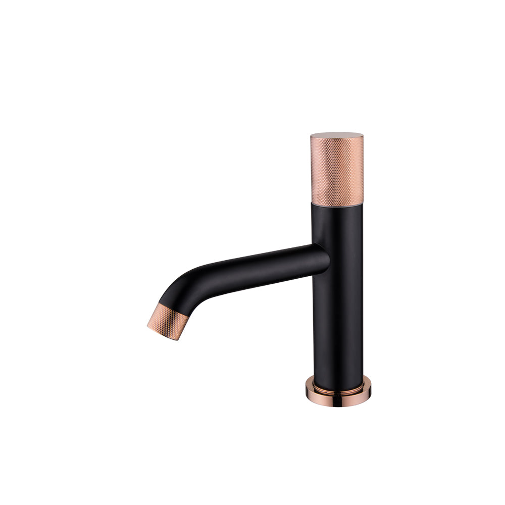 ROBINET DE LAVABO SUR PLAGE 80306BRG EN LAITON ROSE DORÉ COLLECTION Pénée
