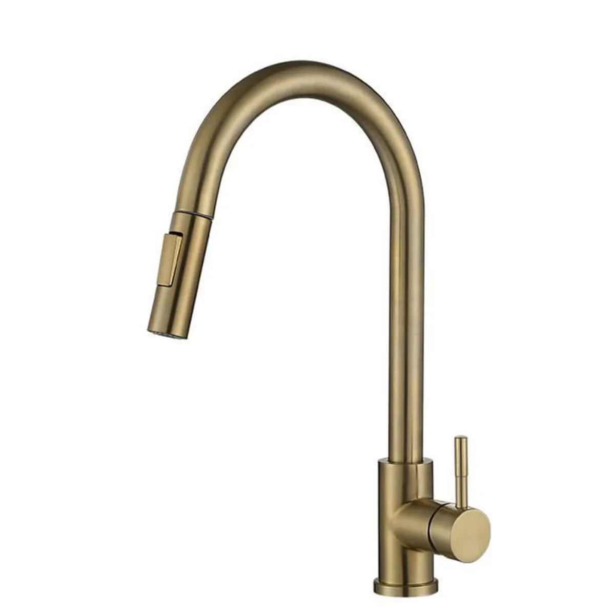 ROBINET CUISINE EN LAITON DORE BROSSE COLLECTION SCAMANDRE