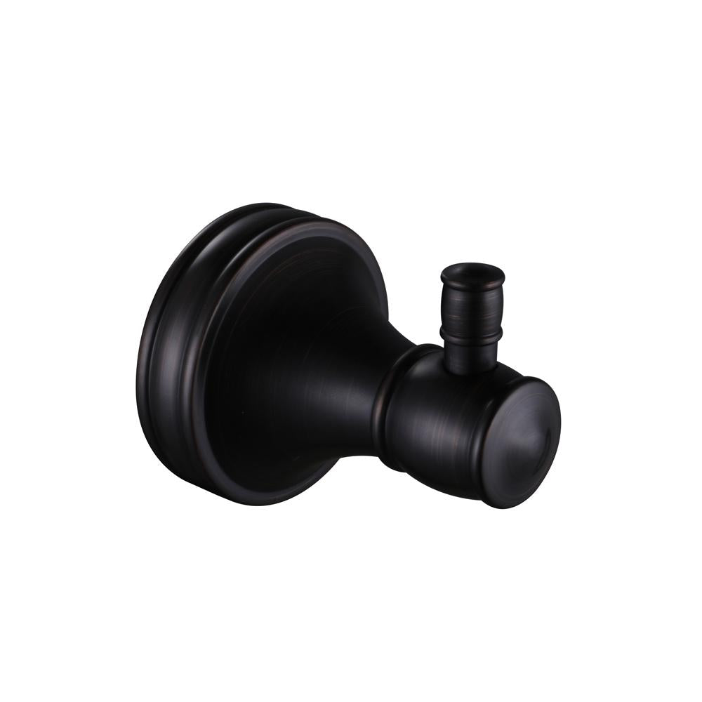 Bathrobe holder 004 black 100% brass Céphise collection 