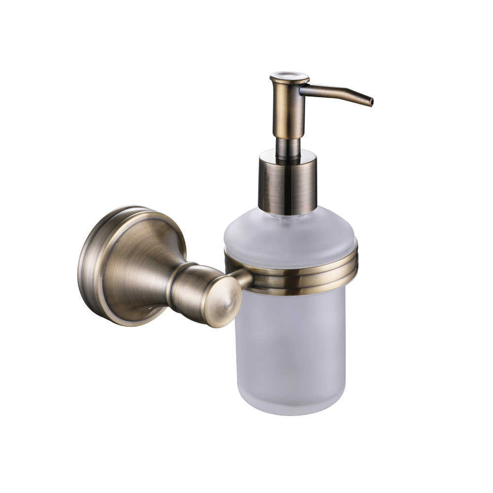 SOAP DISPENSER HOLDER 002B GOLD BRASS HALYS COLLECTION