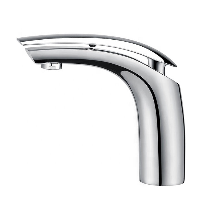 Grifo para lavabo de repisa B0625-3 en latón cromado de la colección Erymanthe
