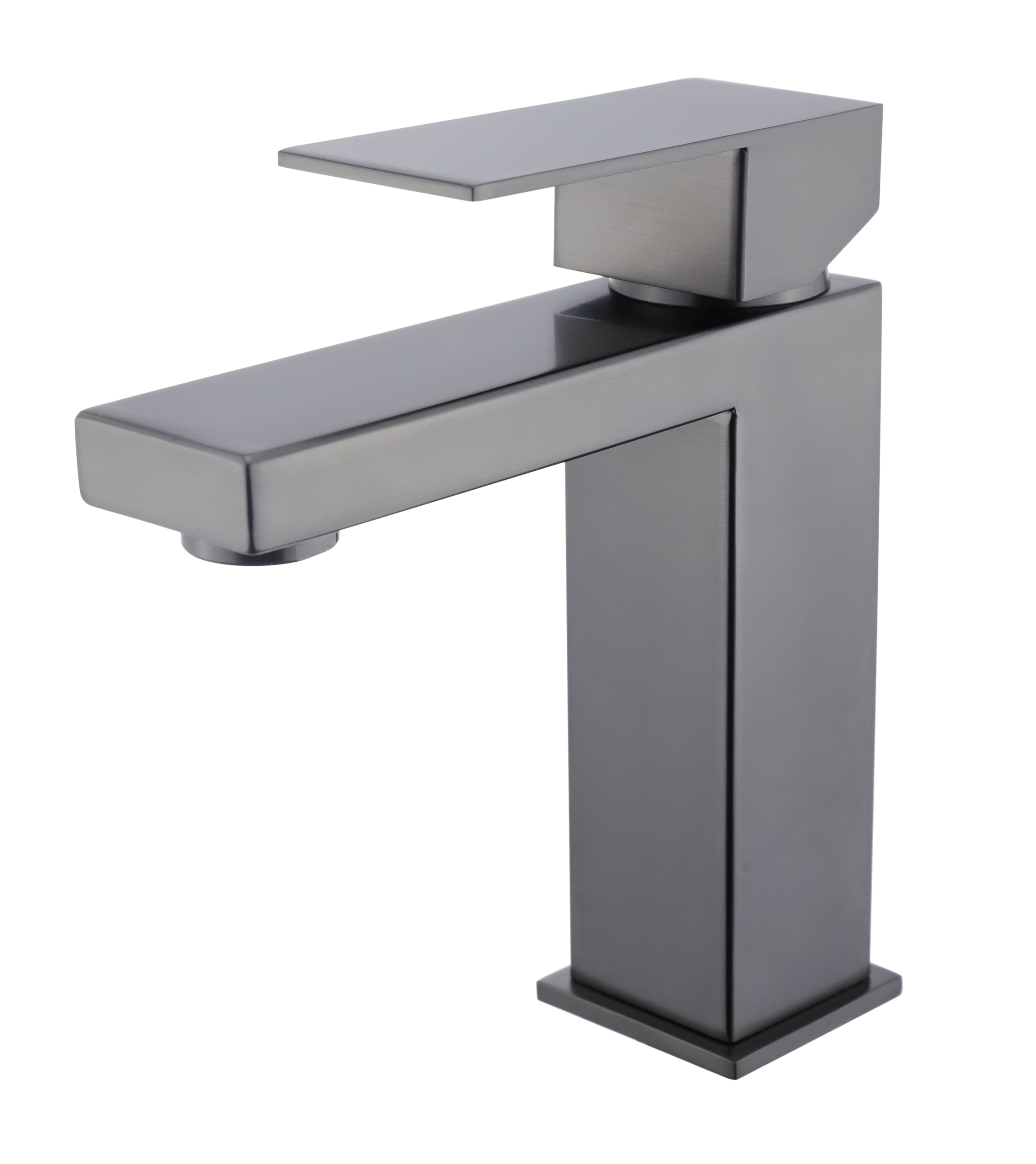 Robinet de lavabo sur plage 001 en laiton gun black collection Phasis