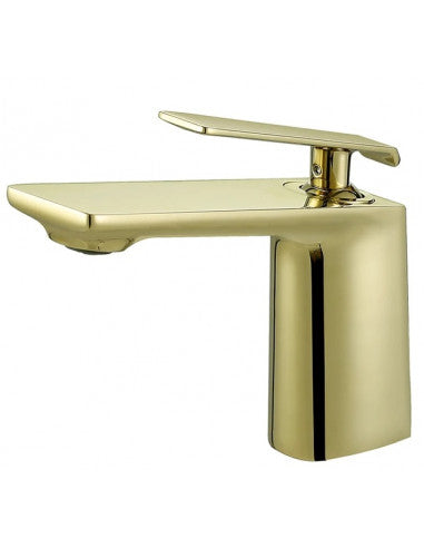Grifo para lavabo de sobre encimera 020 color oro cepillado colección Scamandre