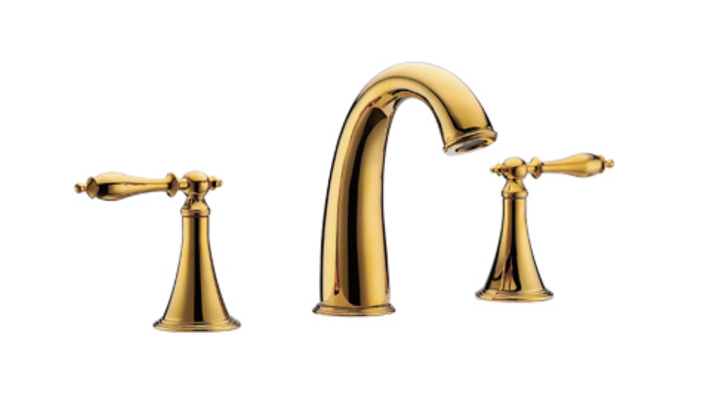 Grifo para lavabo de sobre encimera 045 dorado colección Scamandre 