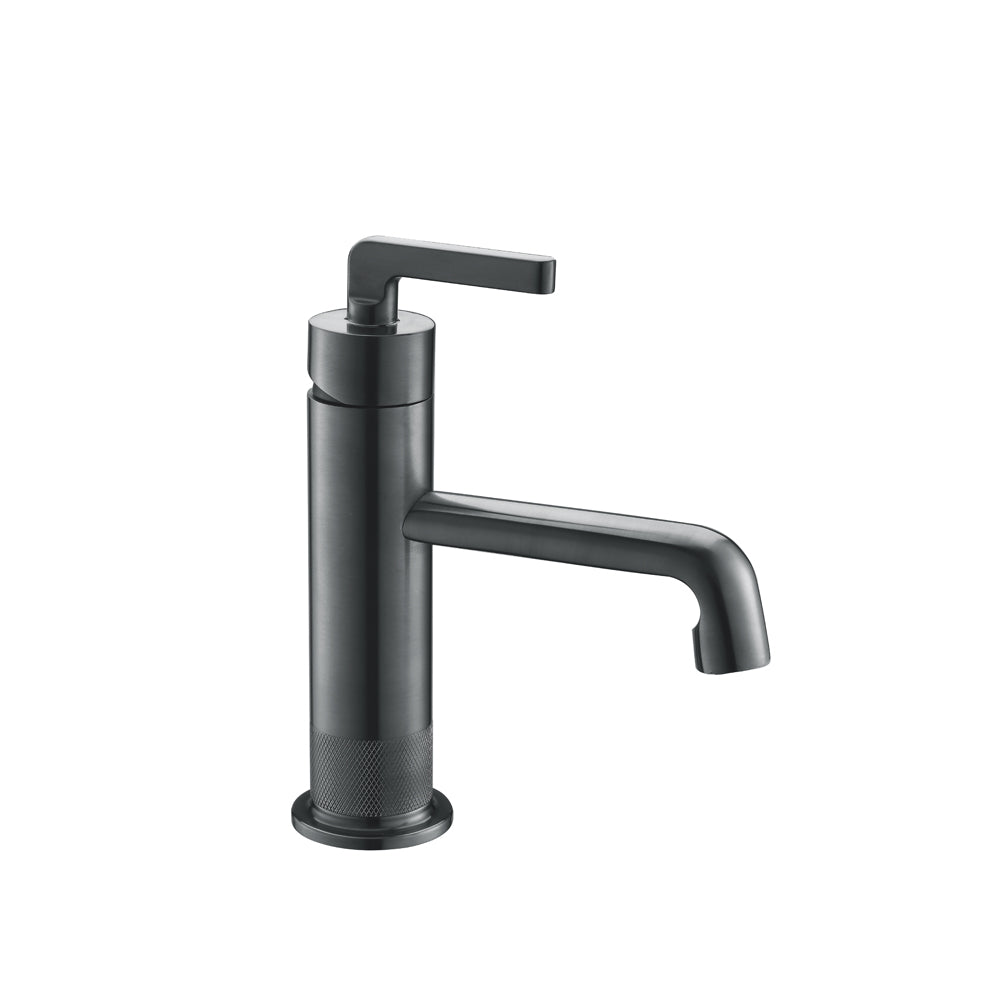 Robinet lavabo sur plage B123 en laiton noir mat collection Céphise