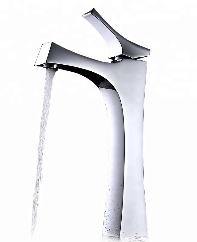Robinet de lavabo surélevé 206 en laiton chromé collection Enipée
